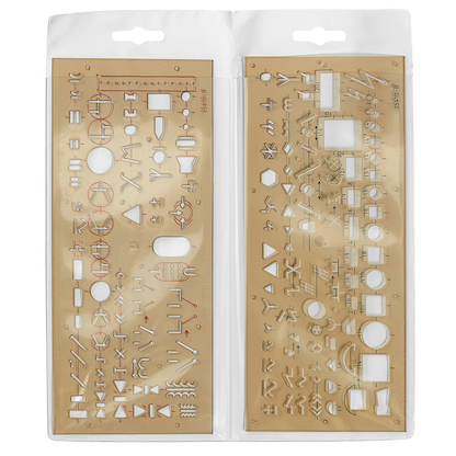 Artikelbild 3 für KOH-I-NOOR Zeichenschablonen-Set Elektro transparent, Artikelnummer 909919