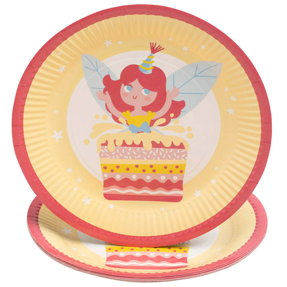 Artikelbild für PROnappe Pappteller Fee mehrfarbig Ø 23,0 cm, 10 St., Artikelnummer 345346