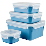 Artikelbild 1 für emsa Frischhaltedosen-Set CLIP & CLOSE blau 0,2/0,55/0,8/2,2 l, 1 Set, Artikelnummer 477287