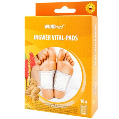 Artikelbild für WUNDmed® Bambuspflaster Ingwer Vital-Pads 02-140 weiß 6,0 x 8,0 cm, 10 St., Artikelnummer 471429