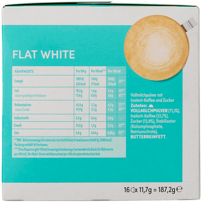 Artikelbild 6 für NESCAFÉ DOLCE GUSTO® Flat White Velvety & Smooth Kaffeekapseln, mild, 16 Stück, Artikelnummer 612863