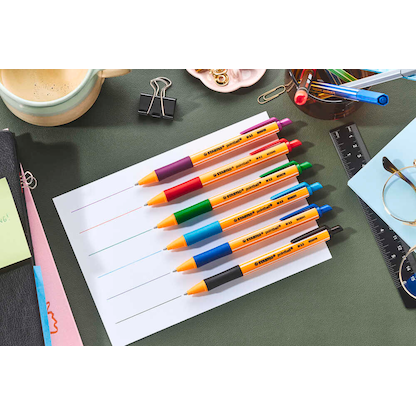 Artikelbild 4 für STABILO Kugelschreiber pointball orange, Schreibfarbe: blau, 1 St., Artikelnummer 107540