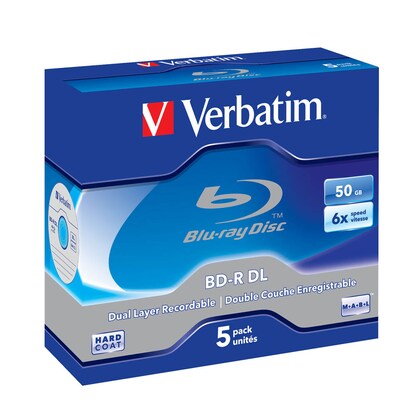 Artikelbild für verbatim Blu-ray BD-R 50 GB Double Layer, 5 St., Artikelnummer 564427