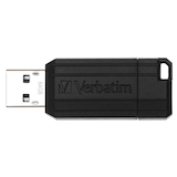 Artikelbild 1 für verbatim USB-Stick PinStripe schwarz 64 GB, 1 St., Artikelnummer 837989