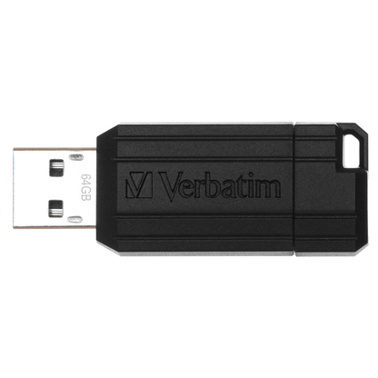 Artikelbild für verbatim USB-Stick PinStripe schwarz 64 GB, 1 St., Artikelnummer 837989