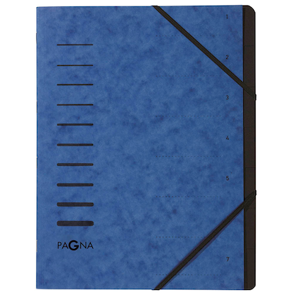 Artikelbild für PAGNA Ordnungsmappe 7 Fächer blau, 1 St., Artikelnummer 370502