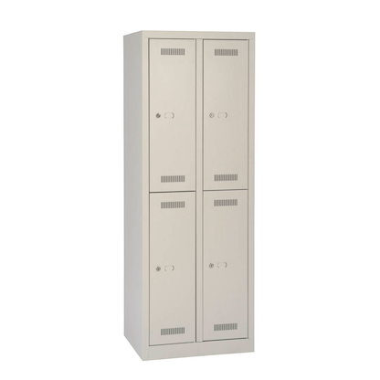 Artikelbild 2 für BISLEY Spind MonoBloc ML06D2 lichtgrau ML06D2645, 4 Schließfächer 61,0 x 50,0 x 170,0 cm, Artikelnummer 571392