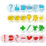 Artikelbild 1 für Legamaster Moderationskarten emoticon farbsortiert Ø 9,5 cm, 100 St., Artikelnummer 375367