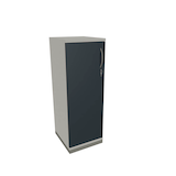 Artikelbild 1 für fm Aktenschrank Sidney, 4260429763702 weiß, lavagrau 2 Fachböden 40,0 x 44,2 x 113,3 cm, Artikelnummer 410611