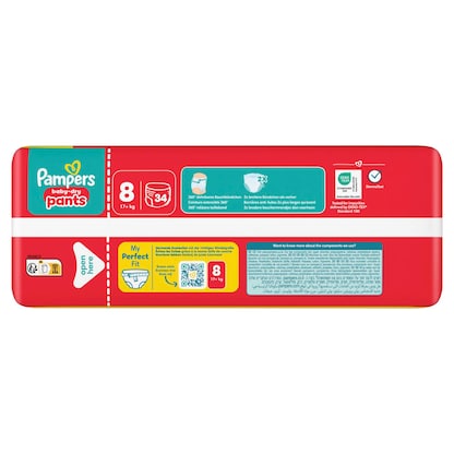 Artikelbild 4 für Pampers® Windeln baby-dry™ BIG PACK Gr. 8 (17+ kg) für Kids und Teens, 34 St., Artikelnummer 585352