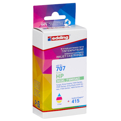 Artikelbild 2 für edding EDD-707 color Druckerpatrone kompatibel zu HP 303XL (T6N03AE), Artikelnummer 591828