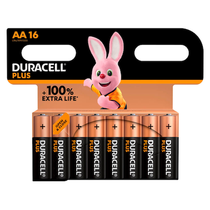 Artikelbild für DURACELL Batterien PLUS Alkali-Mangan Mignon AA 1,5 V, 16 St., Artikelnummer 561284