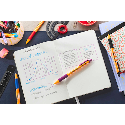 Artikelbild 5 für STABILO Kugelschreiber pointball orange, Schreibfarbe: blau, 1 St., Artikelnummer 107540