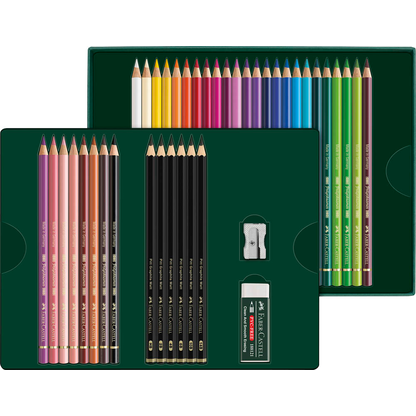 Artikelbild 2 für FABER-CASTELL Polychromos & Pitt Graphite Matt Malset farbsortiert, 40 St., Artikelnummer 443519