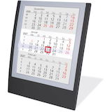 Artikelbild 1 für Tischkalender Einsteckkalender 2026/2027 schwarz/grau, 1 St., Artikelnummer 547957