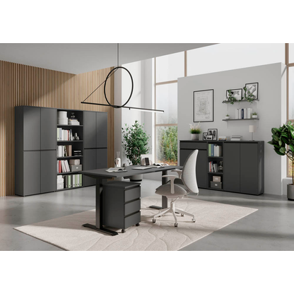 Artikelbild 3 für GERMANIA Aktenregal Bedano grafit 80,0 x 40,0 x 197,0 cm, 1 St., Artikelnummer 389146