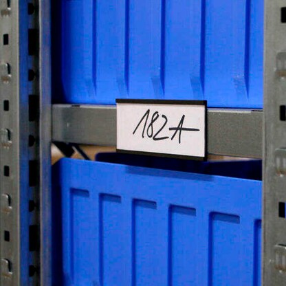 Artikelbild 4 für SPRINTIS Etikettenhalter magnetisch schwarz 6,0 x 2,0 cm, 4x 100 St., Artikelnummer 731319