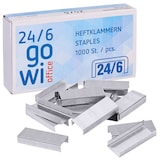 Artikelbild 1 für Gowi Heftklammern 24/6, 1.000 St., Artikelnummer 758746