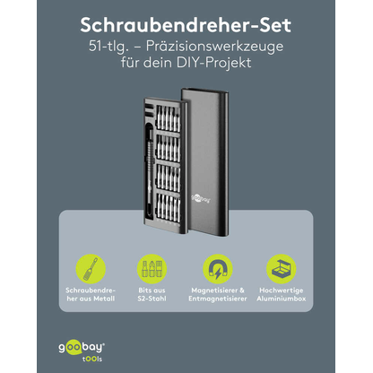 Artikelbild 13 für goobay Bit-Set 77835, 49-tlg., Artikelnummer 779647