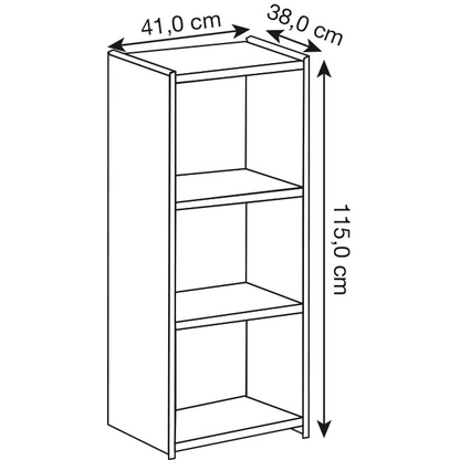 Artikelbild 2 für Kerkmann Aktenregal Lago anthrazit 41,0 x 38,0 x 115,0 cm, 1 St., Artikelnummer 308256