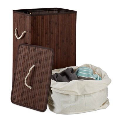 Artikelbild 4 für relaxdays Wäschekorb braun, 1 St., Artikelnummer 393104