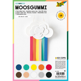 Artikelbild 1 für folia Moosgummi Basic sortier mehrfarbig 10 Blatt, Artikelnummer 263911