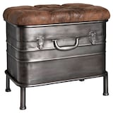 Artikelbild 1 für HAKU Möbel Sitzbank 13811 anthrazit, braun Metall 51,0 cm, Artikelnummer 550689