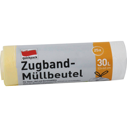 Artikelbild für quickpack Müllbeutel 30,0 l gelb, 25 St., Artikelnummer 148979