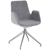 Artikelbild 1 für Mayer Besuchersessel myHELIOS grau Aluminium poliert Stoff 58,0 x 55,0 x 88,0 cm, 1 St., Artikelnummer 174429