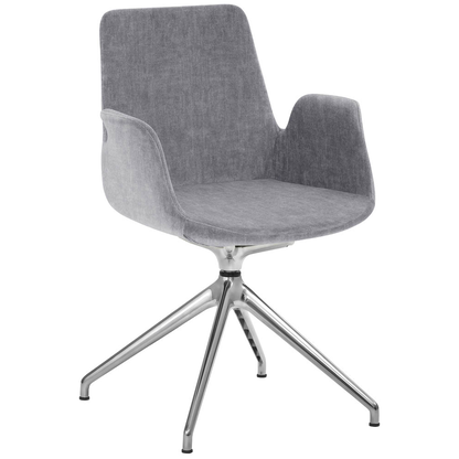 Artikelbild für Mayer Besuchersessel myHELIOS grau Aluminium poliert Stoff 58,0 x 55,0 x 88,0 cm, 1 St., Artikelnummer 174429