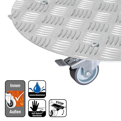 Artikelbild 6 für WAGNER® design yourself Pflanzenroller GH 7002 Metall, Ø 38,0 cm silber rund, 1 St., Artikelnummer 420206