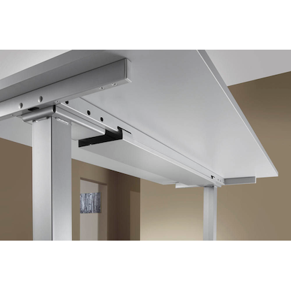 Artikelbild 4 für HAMMERBACHER Konferenztisch XDSM22 lichtgrau Tonnenform, T-Fuß-Gestell silber, 220,0 x 83,0/103,0 x 62,0 - 127,0 cm, Artikelnummer 496471