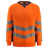 Artikelbild 1 für MASCOT® unisex Warnschutz-Langarmshirt Wigton orange, schwarzblau Größe 3XL, 1 St., Artikelnummer 761484