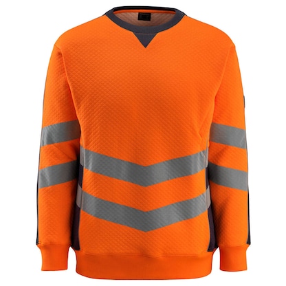 Artikelbild für MASCOT® unisex Warnschutz-Langarmshirt Wigton orange, schwarzblau Größe L, 1 St., Artikelnummer 761256