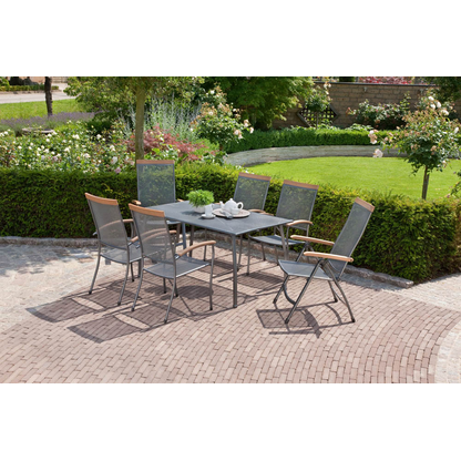 Artikelbild 5 für greemotion Gartentisch Toulouse grau rechteckig 140,0 x 90,0 x 74,0 cm, Artikelnummer 731162