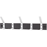 Artikelbild 1 für HAKU Möbel Wandgarderobe 19592 schwarz Metall 8 Haken 50,0 x 14,0 cm, Artikelnummer 136834