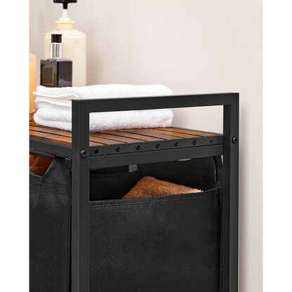 Artikelbild 6 für VASAGLE Wäschesortierer braun, schwarz, 1 St., Artikelnummer 438618