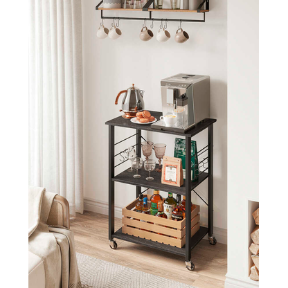 Artikelbild 4 für VASAGLE Küchenregal dunkelgrau,schwarz 60,0 x 40,0 x 89,0 cm, 1 St., Artikelnummer 759727