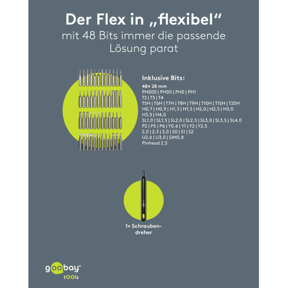 Artikelbild 14 für goobay Bit-Set 77835, 49-tlg., Artikelnummer 779647