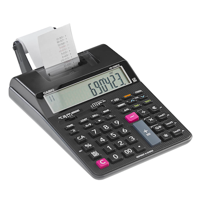 Artikelbild für AKTION: CASIO HR-150RCE Tischrechner druckend schwarz, Artikelnummer 147656