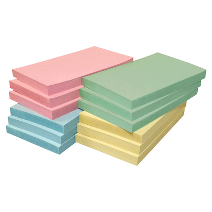 Artikelbild für inFO Recycling Haftnotizen 5655-88BOX farbsortiert, 12 Blöcke, Artikelnummer 883393