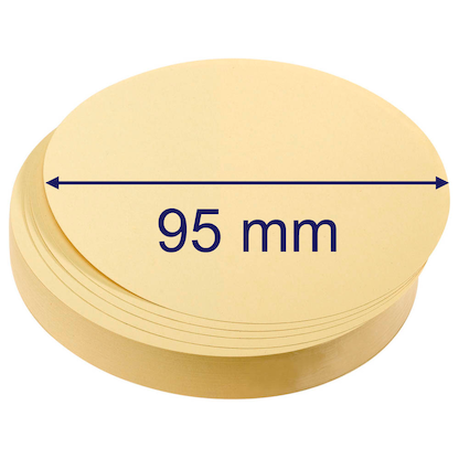 Artikelbild 2 für FRANKEN Moderationskarten gelb Ø 9,5 cm, 500 Blatt, Artikelnummer 536627