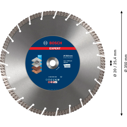 Artikelbild 7 für BOSCH Diamant-Trennscheibe EXPERT MultiMaterial, 1 St., Artikelnummer 489399