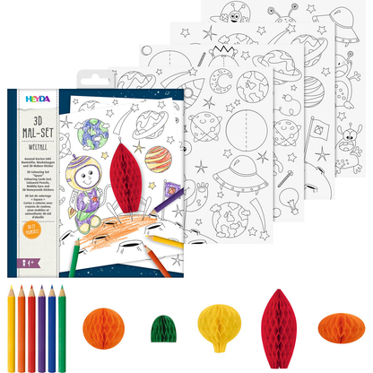 Artikelbild für HEYDA 3D Weltall Malset farbsortiert, 1 St., Artikelnummer 689769