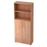 Artikelbild 1 für HAMMERBACHER Regalschrank 4770, V4770/N/N/BM nussbaum 80,0 x 34,6 x 188,0 cm, 1 St., Artikelnummer 866487