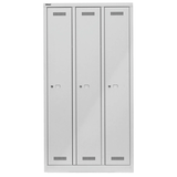 Artikelbild 1 für BISLEY Spind MonoBloc ML09T1 lichtgrau ML09T1645, 3 Schließfächer 90,0 x 50,0 x 170,0 cm, Artikelnummer 571307