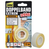 Artikelbild 1 für UHU EXTREM UNIVERSAL 120KG doppelseitiges Klebeband 19,0 mm x 1,5 m, 1 Rolle, Artikelnummer 212668