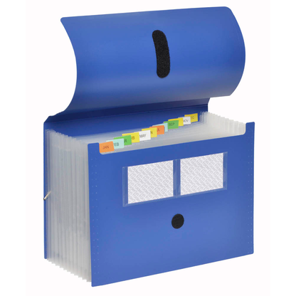 Artikelbild für FolderSys Fächermappe 12 Fächer blau, 1 St., Artikelnummer 642066