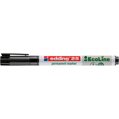 Artikelbild 3 für edding 25 EcoLine Permanentmarker schwarz 1,0 mm, 10 St., Artikelnummer 495024