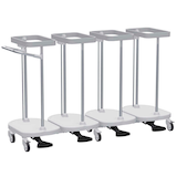 Artikelbild 1 für BOI Wäschekorb Basic 4-fach hellgrau, 1 St., Artikelnummer 725589